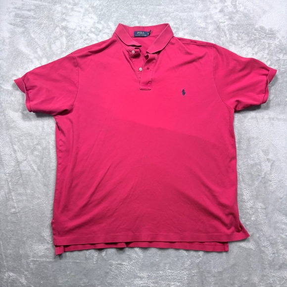 Polo Ralph Lauren Other - Polo‎ Ralph Lauren Polo Mens 2XLT Pink Short Sleeve Cotton Pony Logo Classic Fit